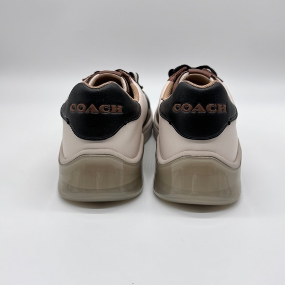 Coach CitySole Court Sneakers Men’s 10D Brown Black White Leather Low Top Shoes - Picture 9 of 16